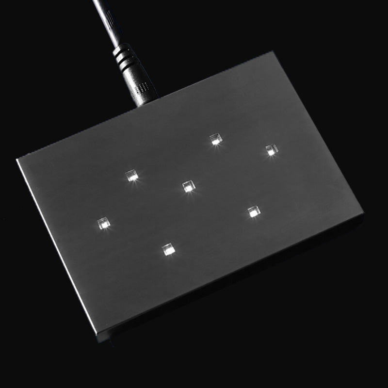 3D Crystal LED Leuchtsockel in Weiss