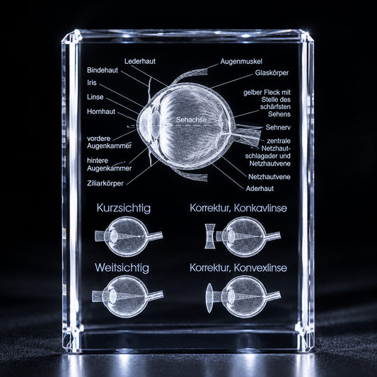 3D Auge mit Sehkorrektur