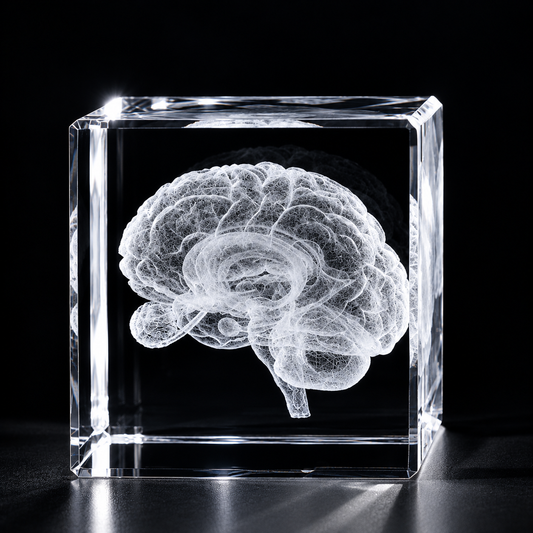 3D Gehirn mit Augen