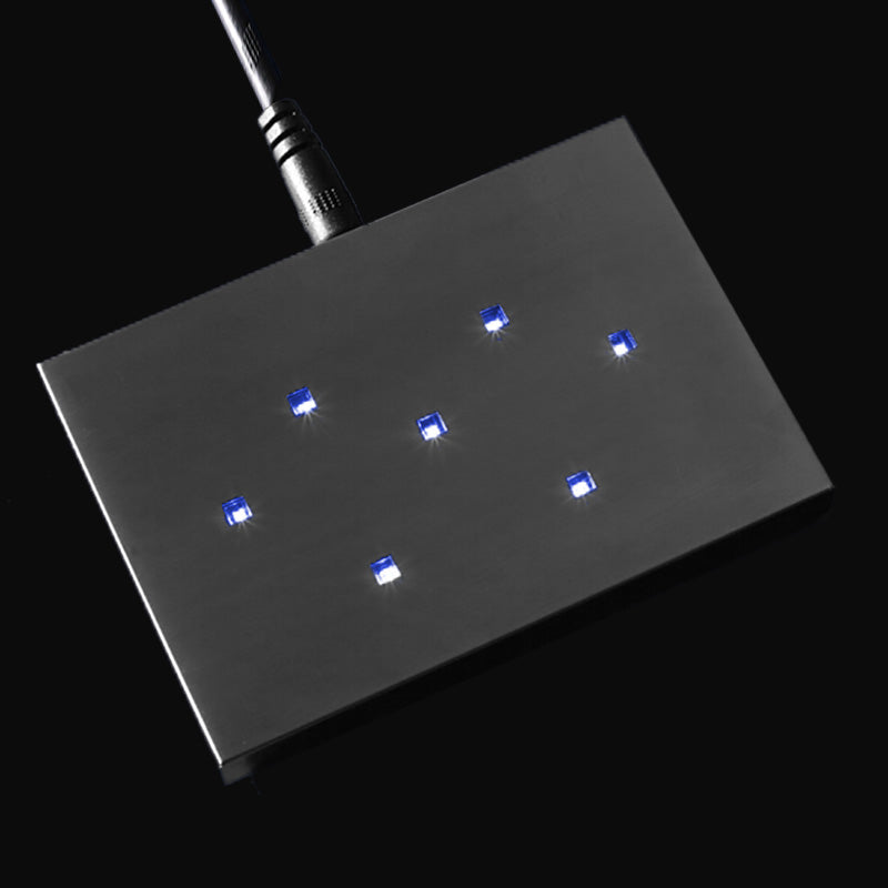 3D Crystal LED Leuchtsockel in Blau