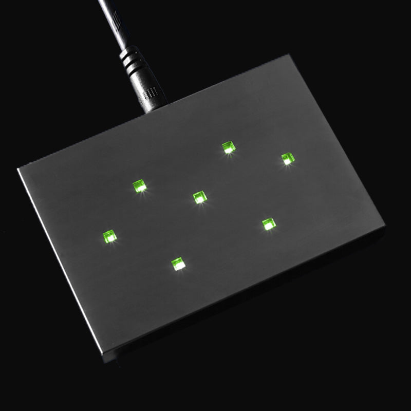 3D Crystal LED Leuchtsockel in Grün