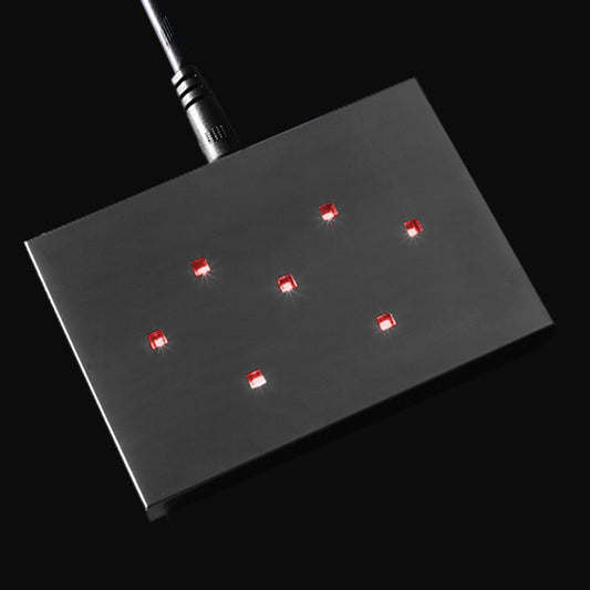 3D Crystal LED Leuchtsockel in Rot