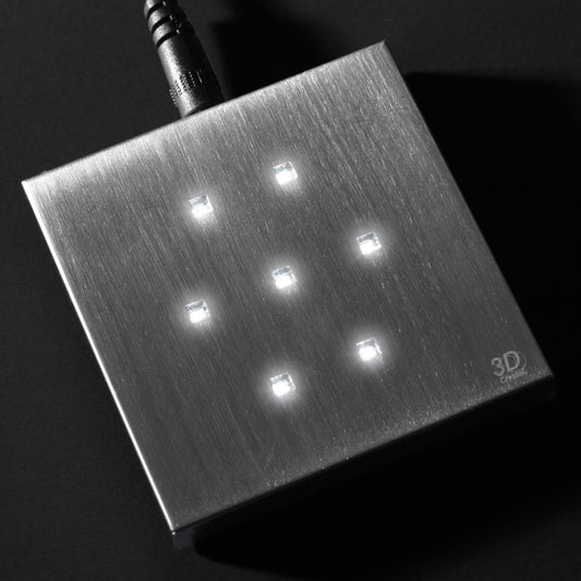 3D Crystal LED Leuchtsockel - Farbe Weiß