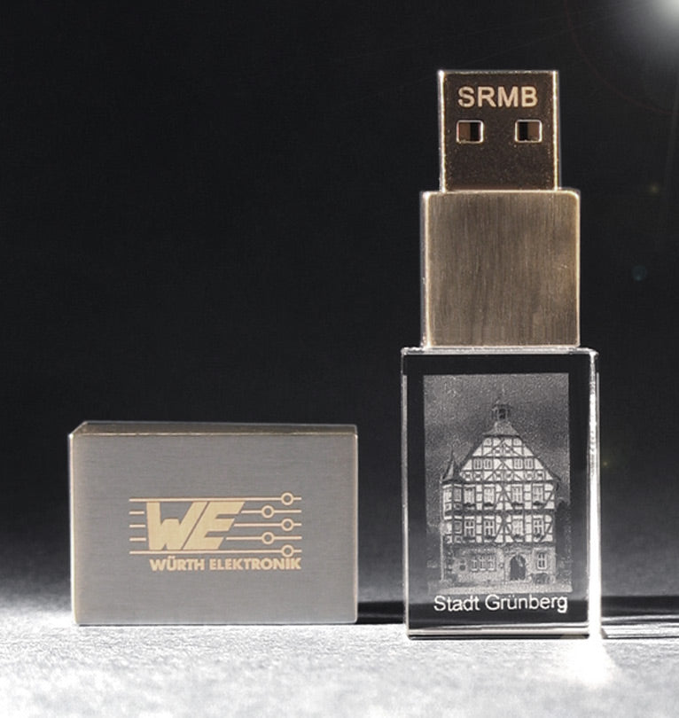 USB Stick mit Wunschbild 3D Lasergravur