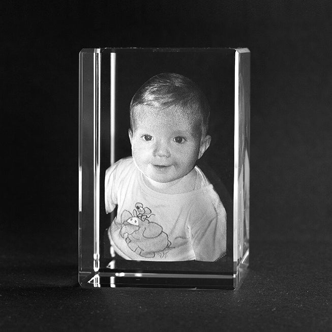 Ihr Foto in Glas graviert