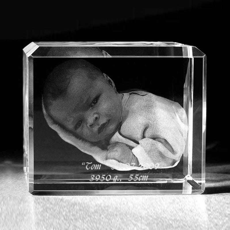 3D Foto in Glas 985 gelasert. 3D Crystal Ihr Bid als dreidimensionales Portrait