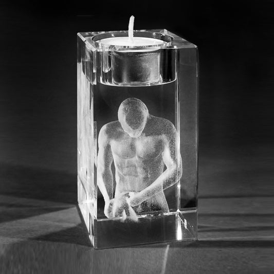 3D Laserglas mit Gravur Apoll. 3D Kristall gelasert