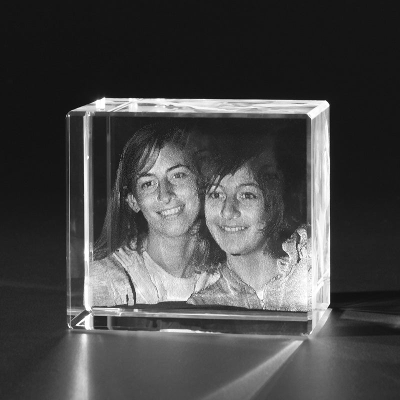 3D Foto in Glas, Kristallglas 764, Laser Foto