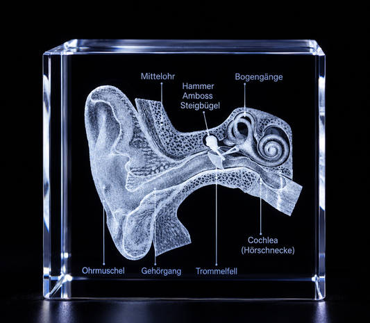 3D Ohr mit Beschreibung