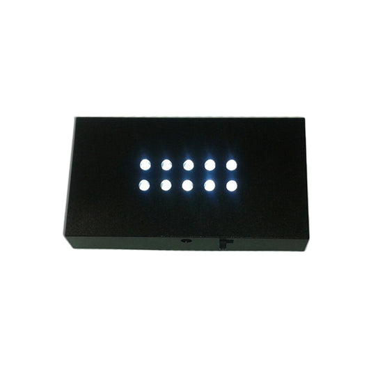 10fach LED Sockel Schwarz