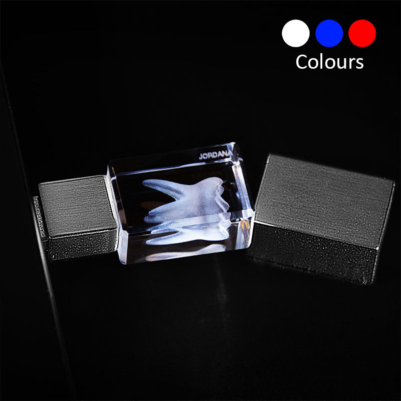 3D LED USB-Stick mit Laser Foto